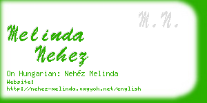 melinda nehez business card
